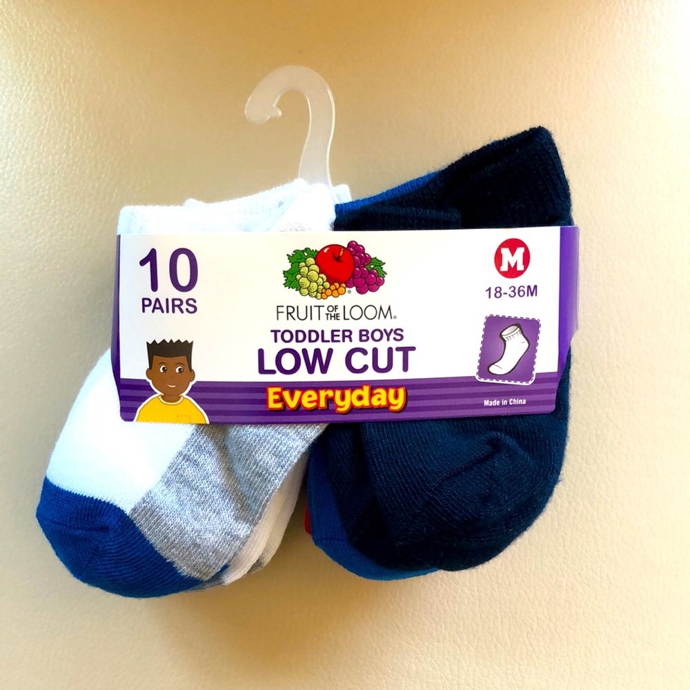 🌵3/$15 10 pairs medium toddler boys low cut multi color socks (see description)